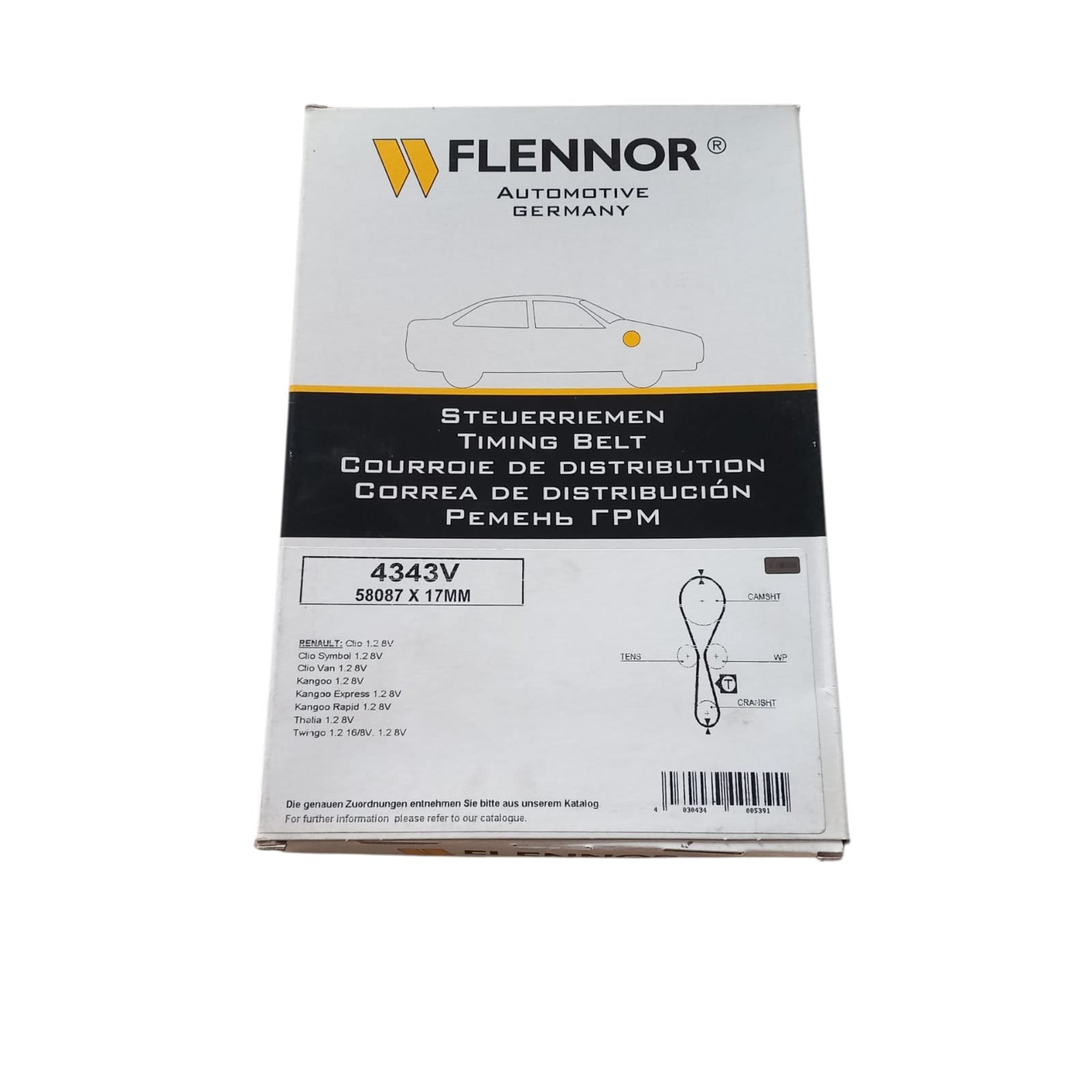 Cinghia Distribuzione Compatibile Per Fiat PUNTO (188_) 1.9 DS 44KW 60CV