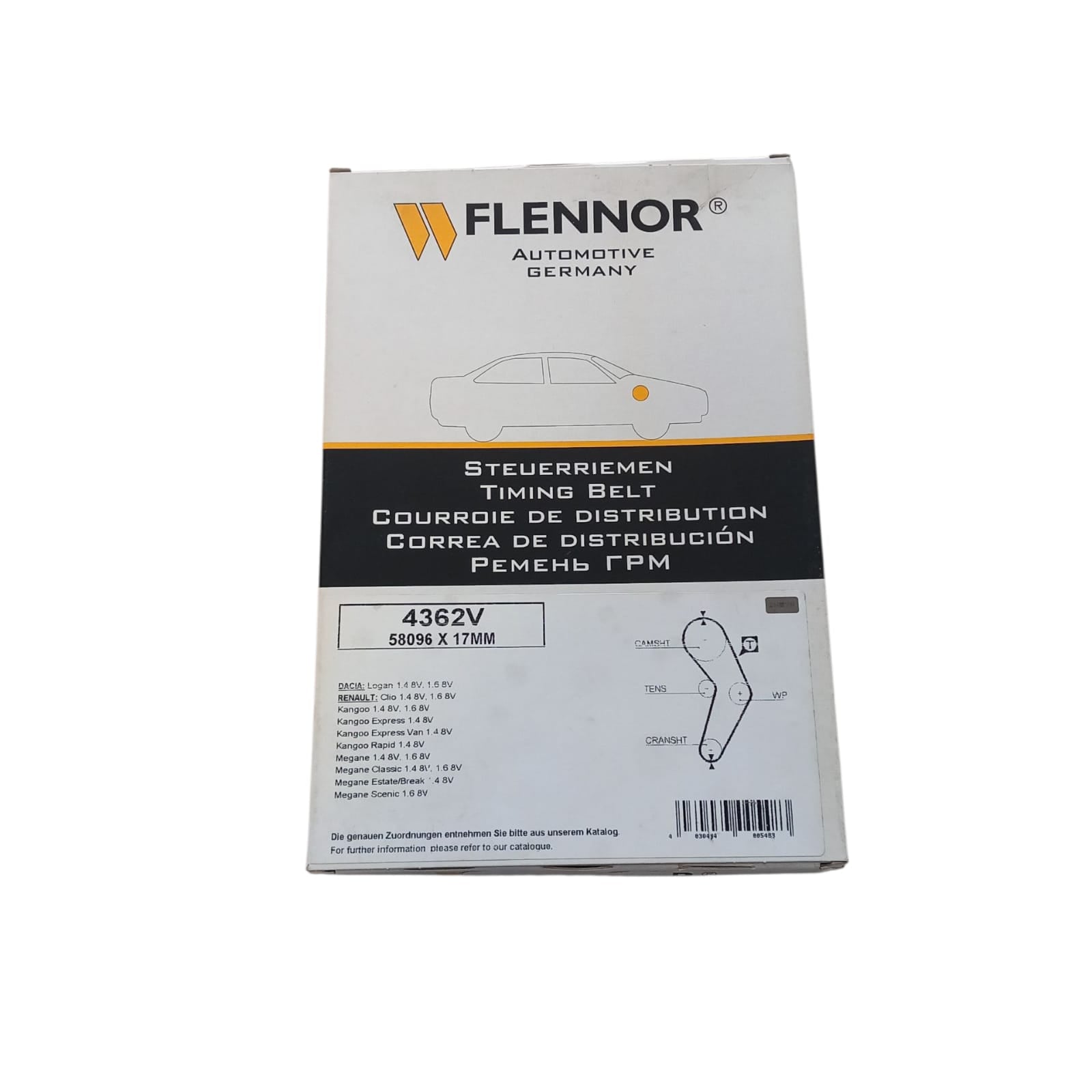 Cinghia Distribuzione Compatibile Per Renault THALIA II (LU_) 1.4 55KW 75CV