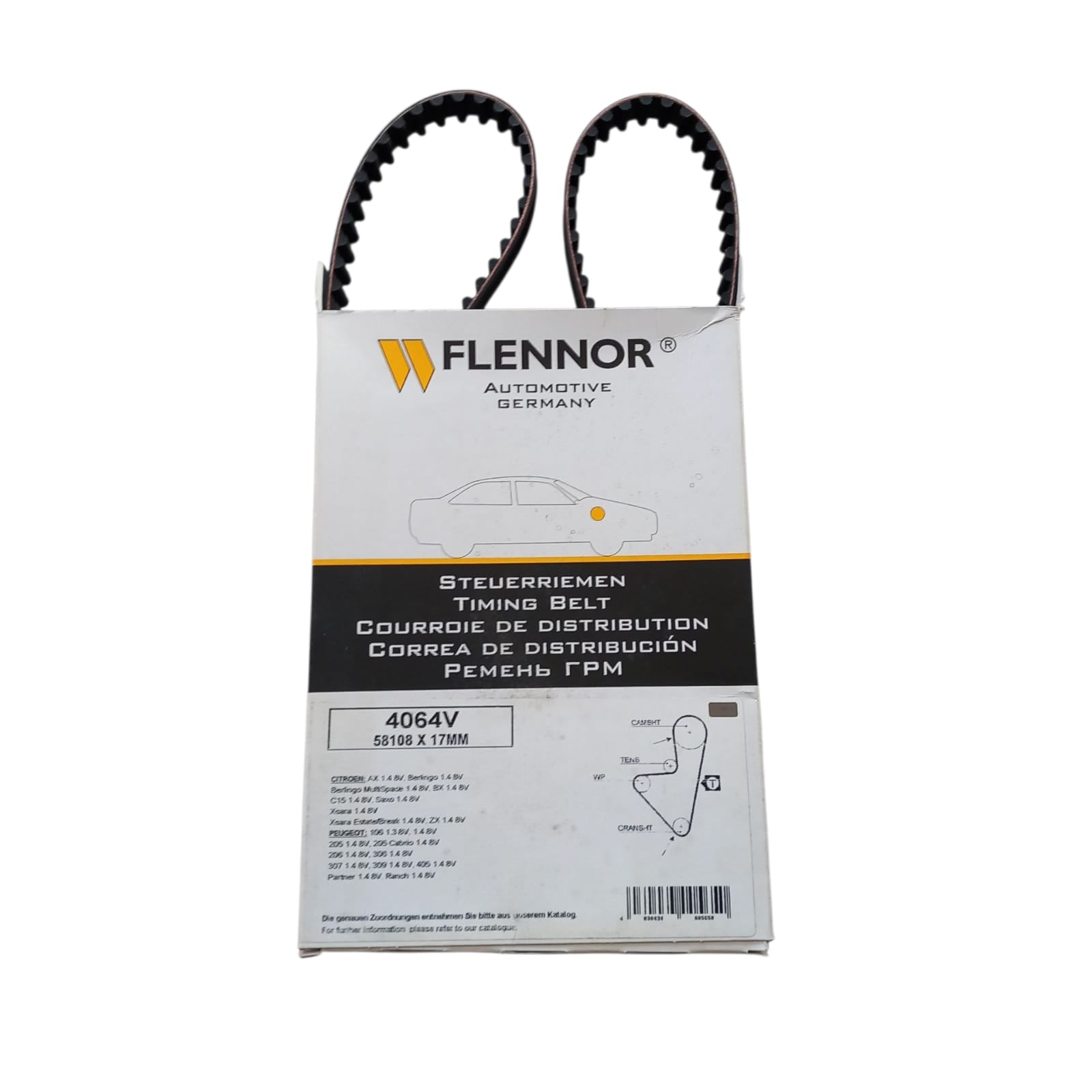 Cinghia Distribuzione Compatibile Per Peugeot PARTNER MPV (5_, G_) 1.4 55KW 75CV