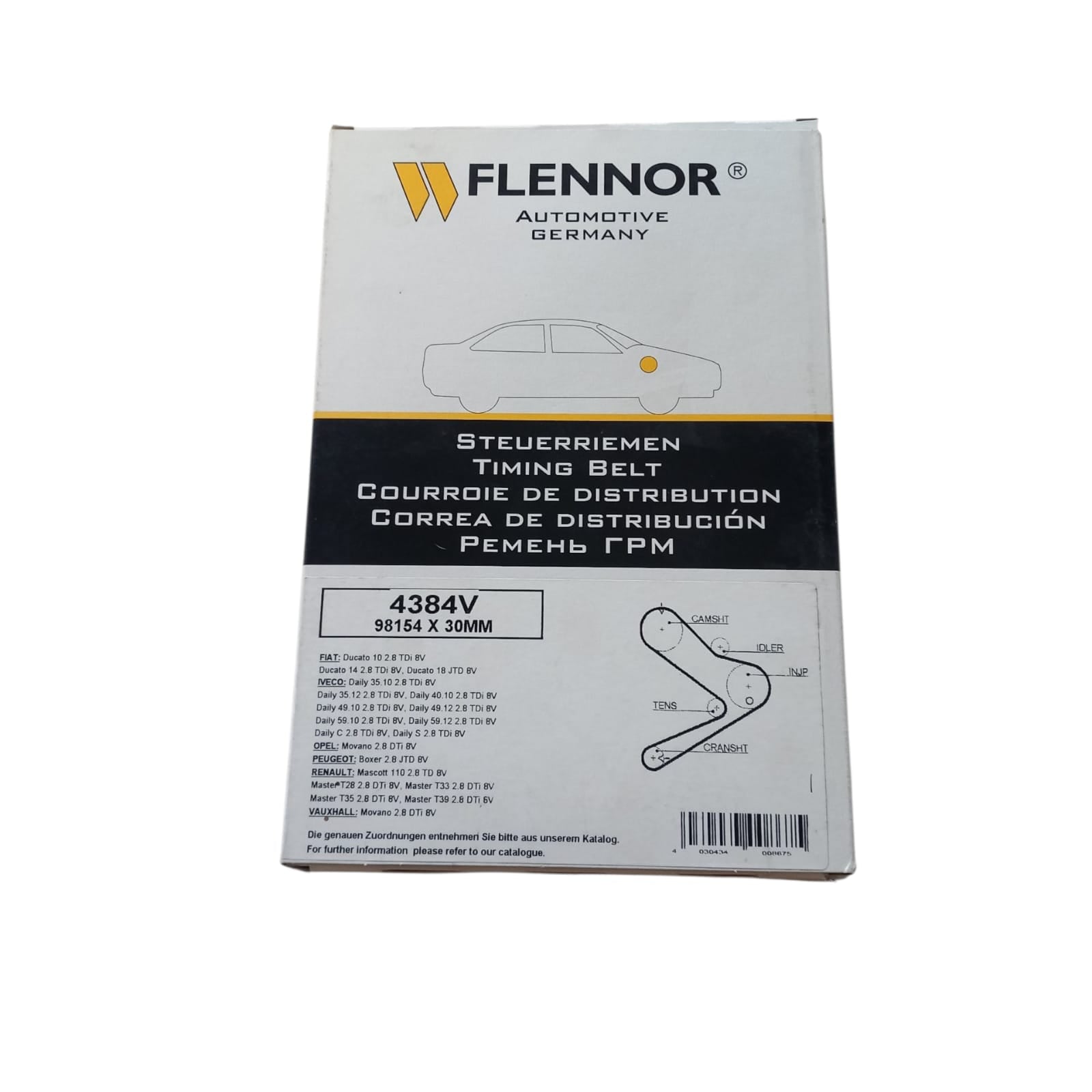 Cinghia Distribuzione Compatibile Per Opel MOVANO A (X70) 2.8 DTI 84KW-114CV