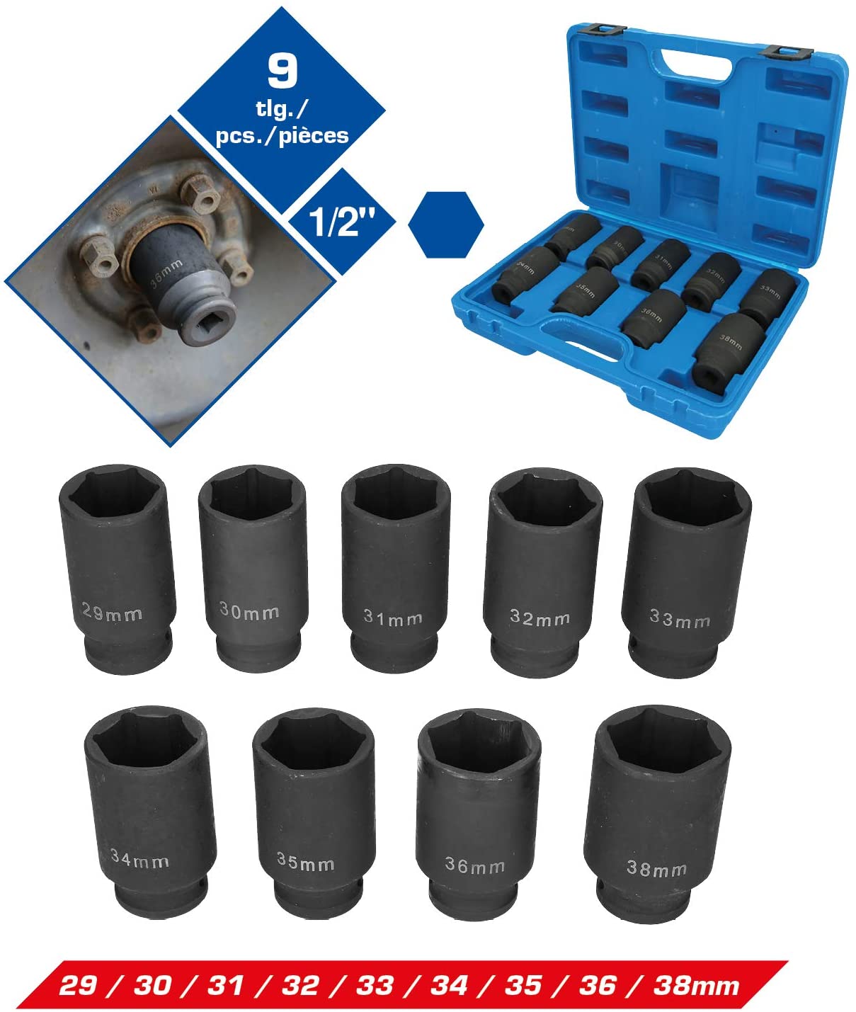 SERIE 9 BUSSOLE MARCA BRILLIANT TOOLS BIBA-RICAMBI