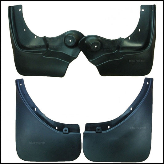 Kit 4 Paraspruzzi Originali 2 Anteriori + 2 Posteriori Per Dacia Duster dal 2010&gt; BIBA-RICAMBI