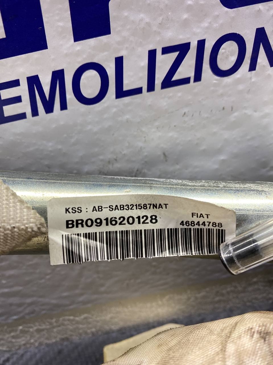 Airbag a tendina destro Lancia musa Fiat idea cod:46844788
