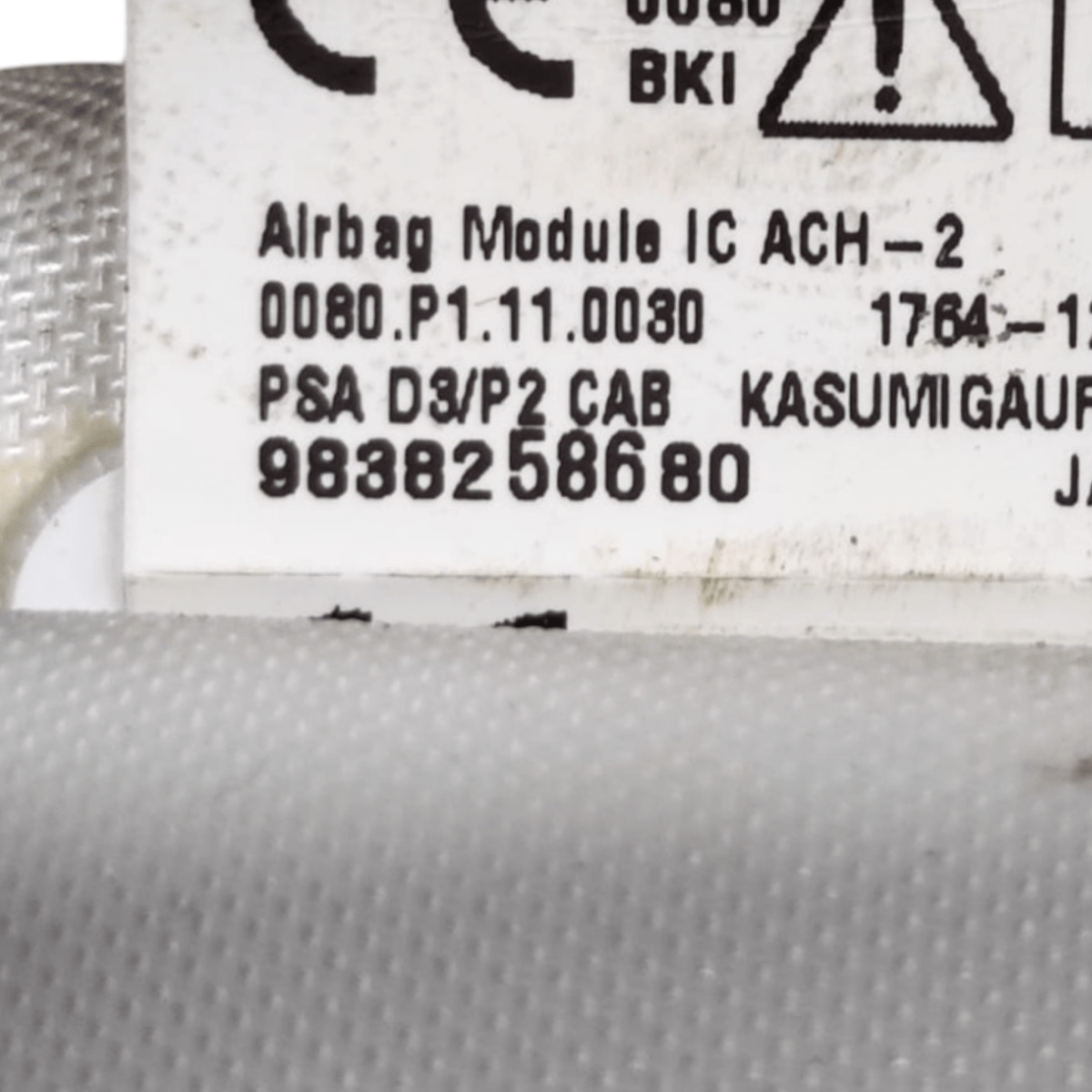 Airbag a tendina destro peugeot 2008 ii cod: 9838258680 (2019-)