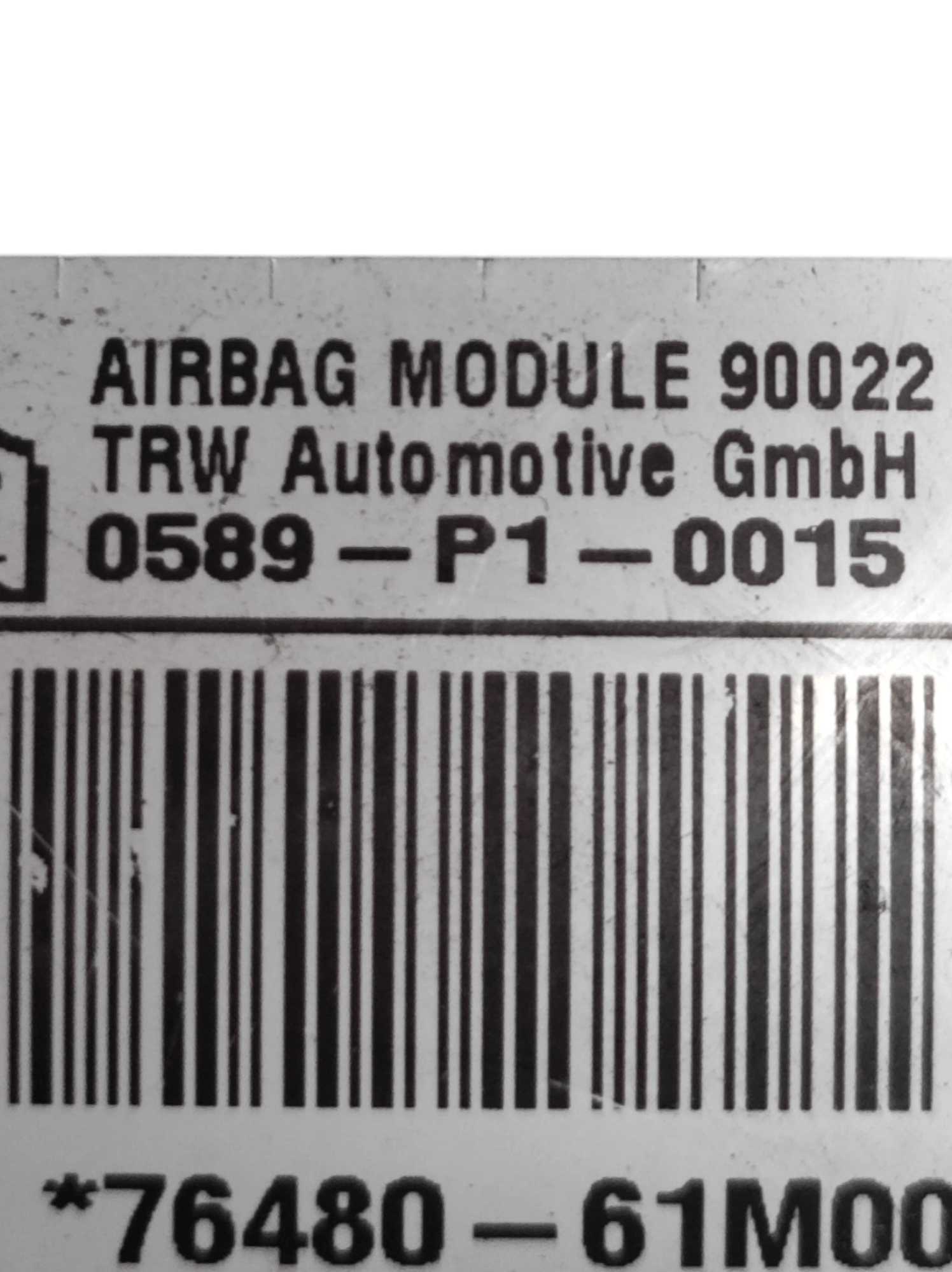 Airbag A Tendina Destro Suzuki S-Cross COD: 0589P10015 (2013-2022)