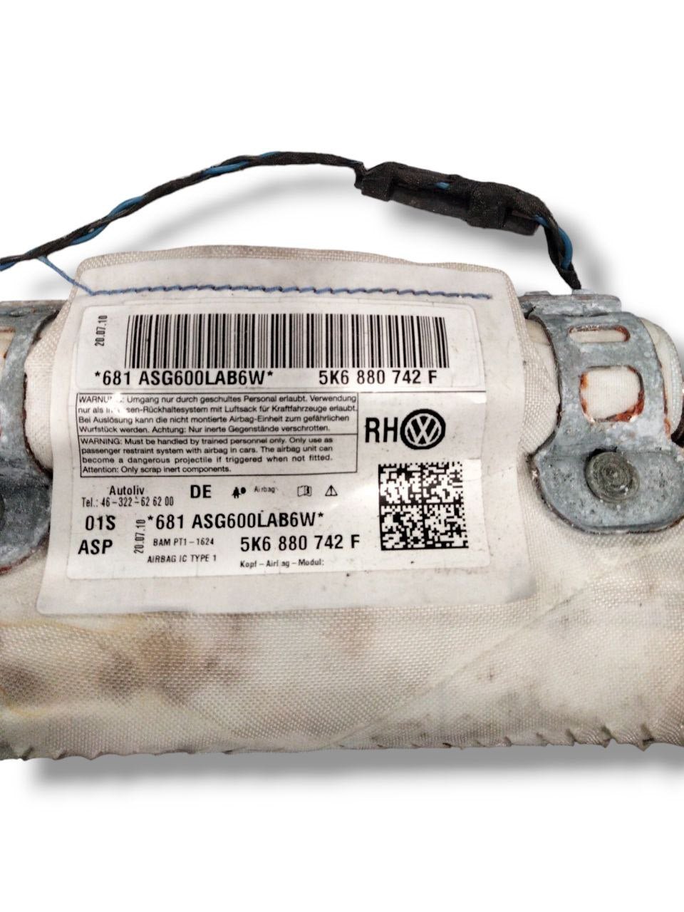 Airbag a Tendina destro Volkswagen Golf VI COD:5K6880742F ( 2008-2012 )