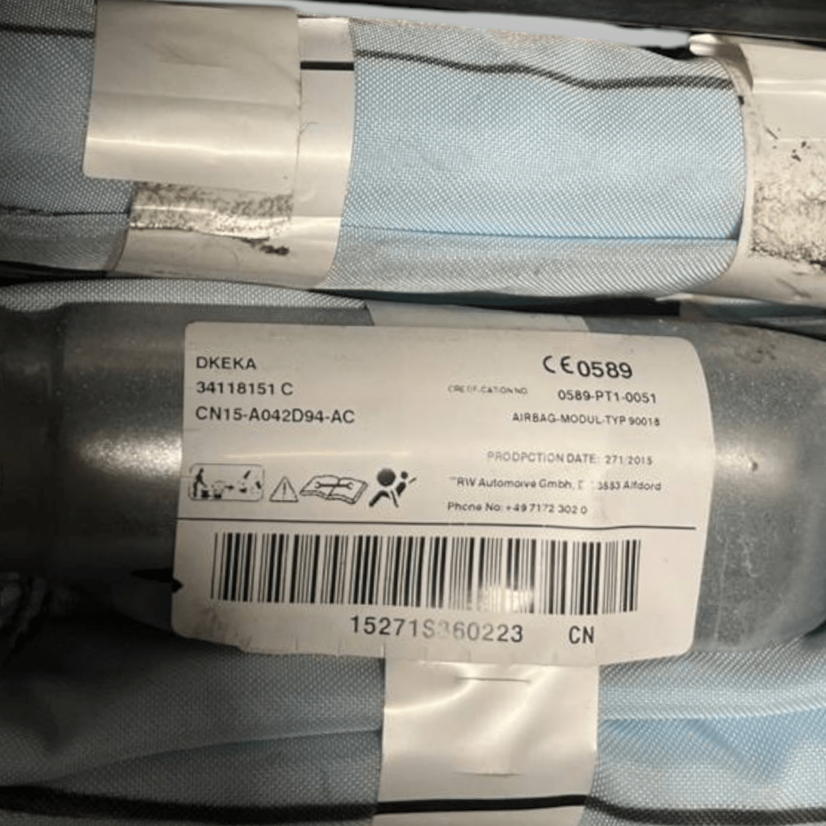 Airbag a Tendina laterale destro (dx) Ford Ecosport II (2018 -) cod: CN15-A042D94-AC