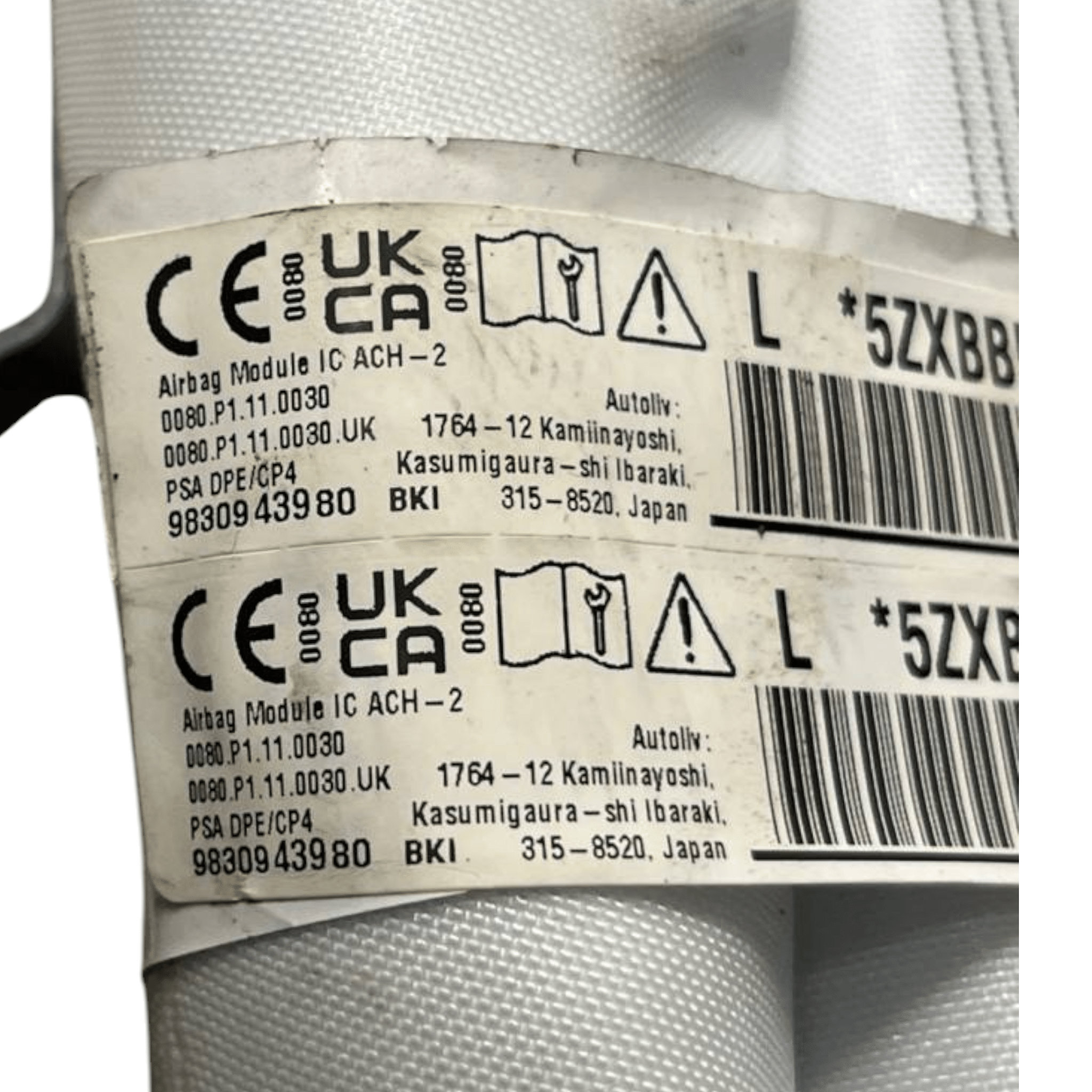 Airbag a tendina laterale sinistro Peugeot 308 (2021->) cod.9830943980