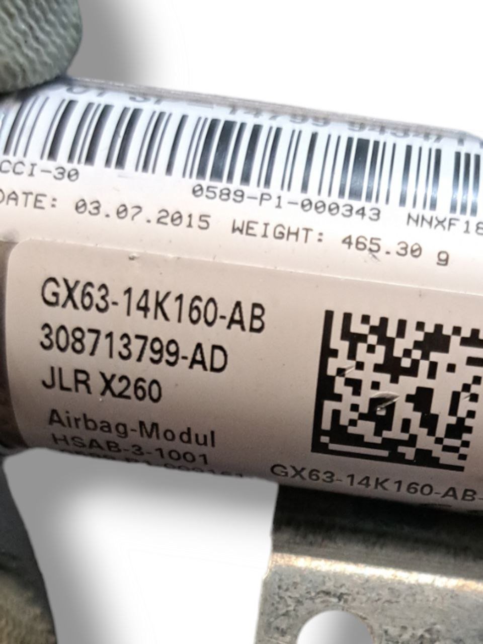 Airbag a tendina laterale sinistro (sx)  Jaguar XF ( 2017 ) COD:GX63-14K160