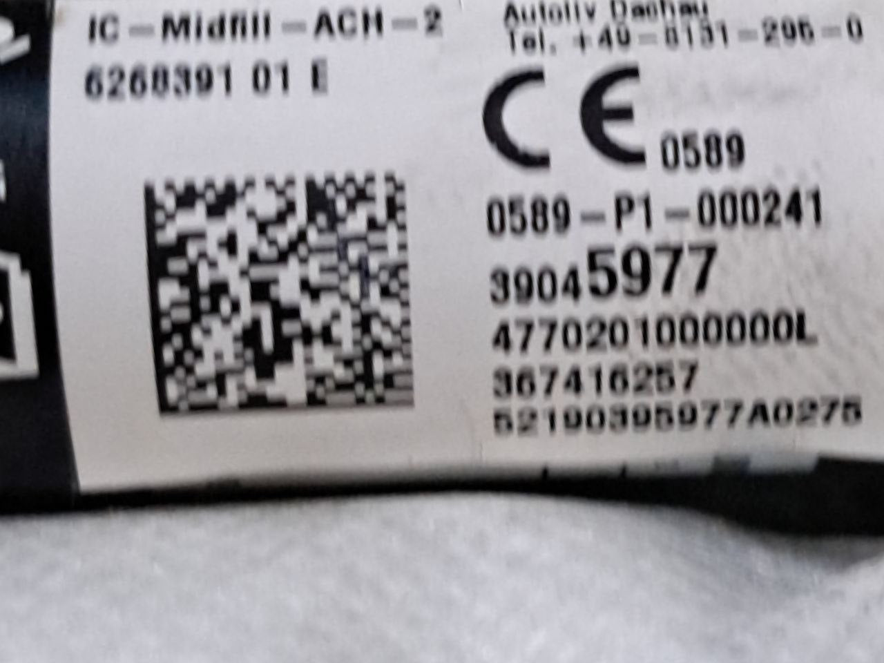 Airbag a tendina laterale sinistro (sx) Opel Corsa E 1.4 benzina (2015>) COD:39045977