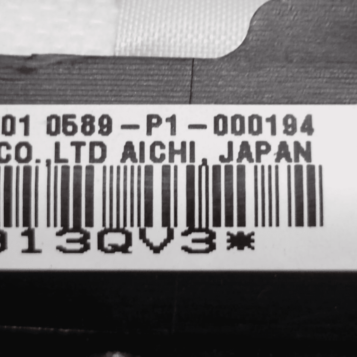 Airbag a tendina sinistro toyota auris (e180) cod: 0589p1000194 (2012-2018)
