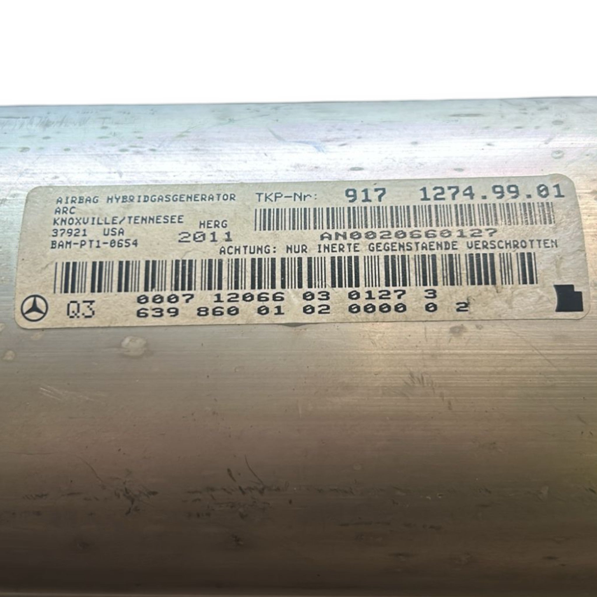 AirBag Cruscotto Destro / Passeggero Mercedes Benz Viano (W639) cod.6398600102 (2003 > 2013)