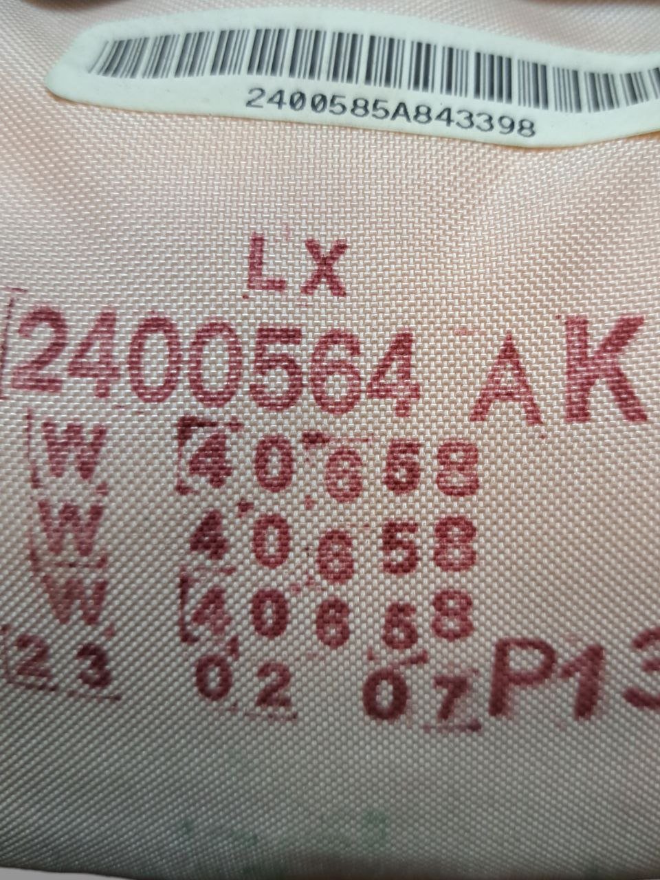 Airbag cruscotto passeggero lato destro dx Chrysler 300c ( 2007 ) COD:2400564AK