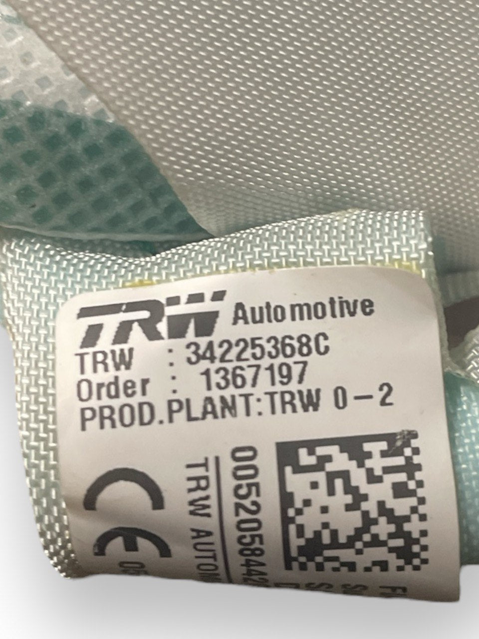 Airbag Laterale a Tendina Sinistro (sx) Fiat Tipo cod:34225368c ( 2015> )