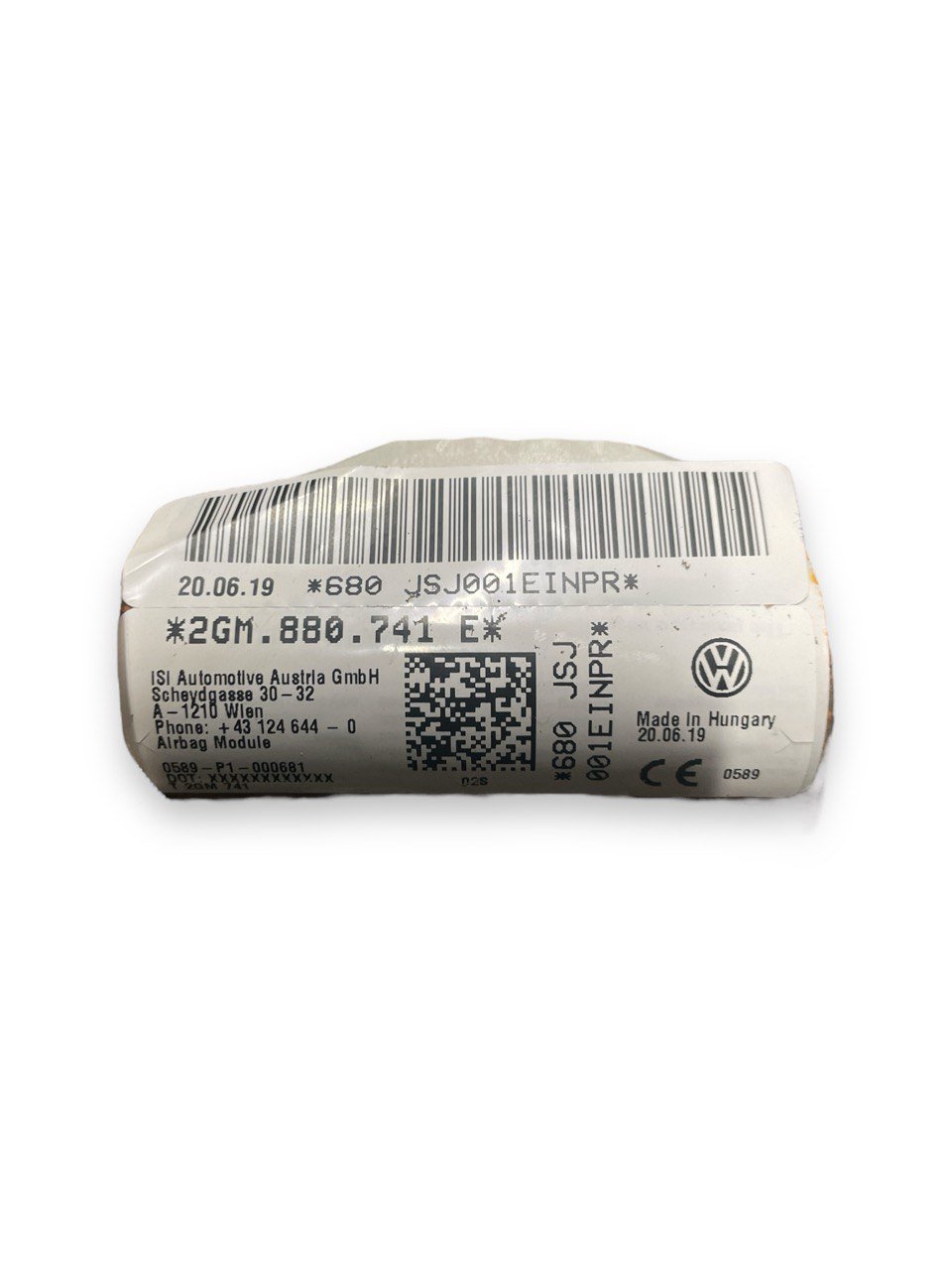 Airbag Laterale a Tendina sinistro (sx) Volkswagen T-Cross cod:2GM880741E ( 2019> )