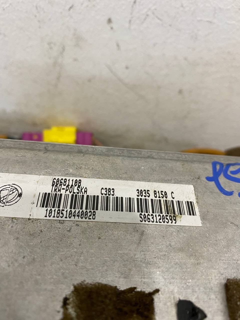 Airbag Lato passeggero Alfa Romeo 159 (2007) cod: 60681108