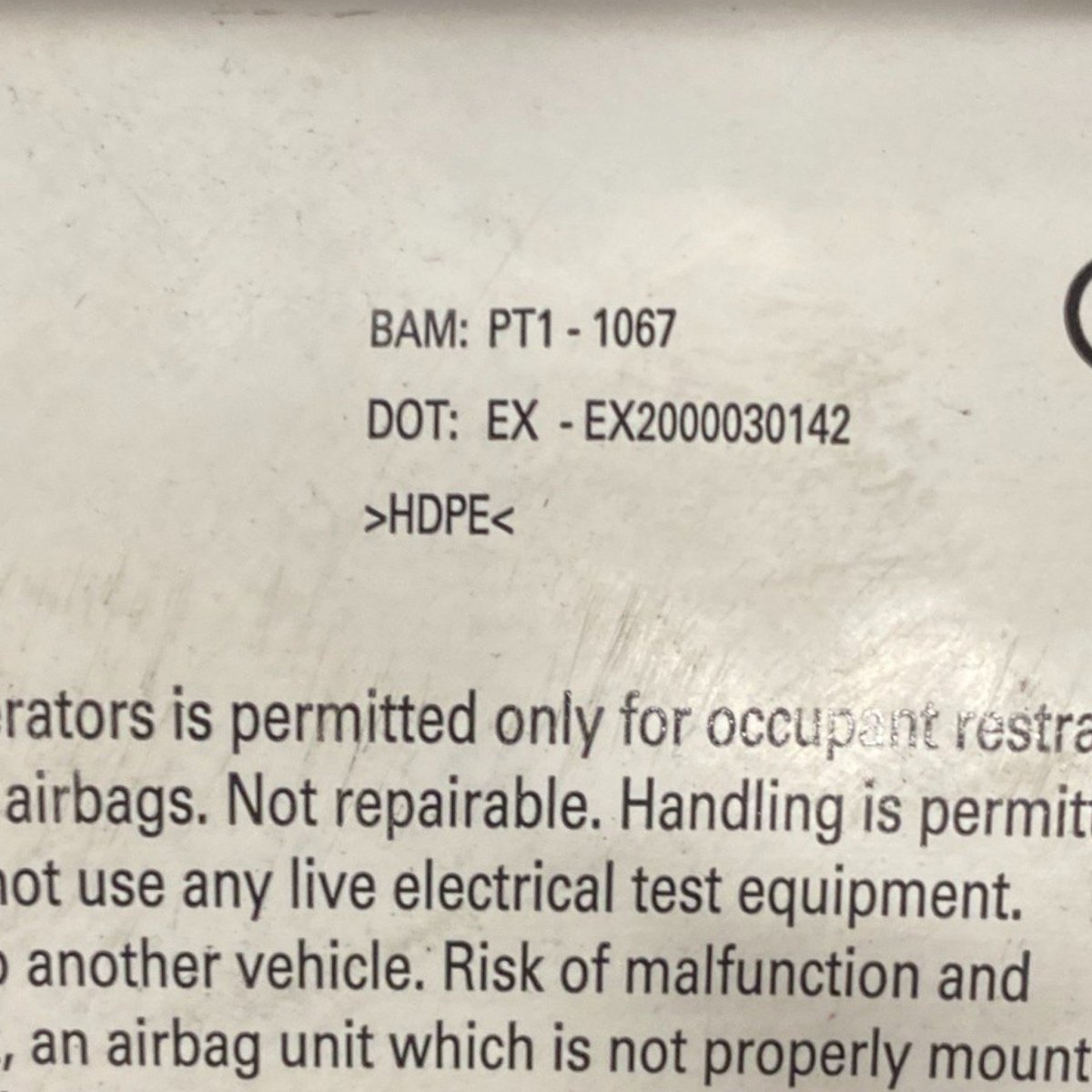 Airbag passeggero audi q7 (2005-2015) Cod: ex2000030142