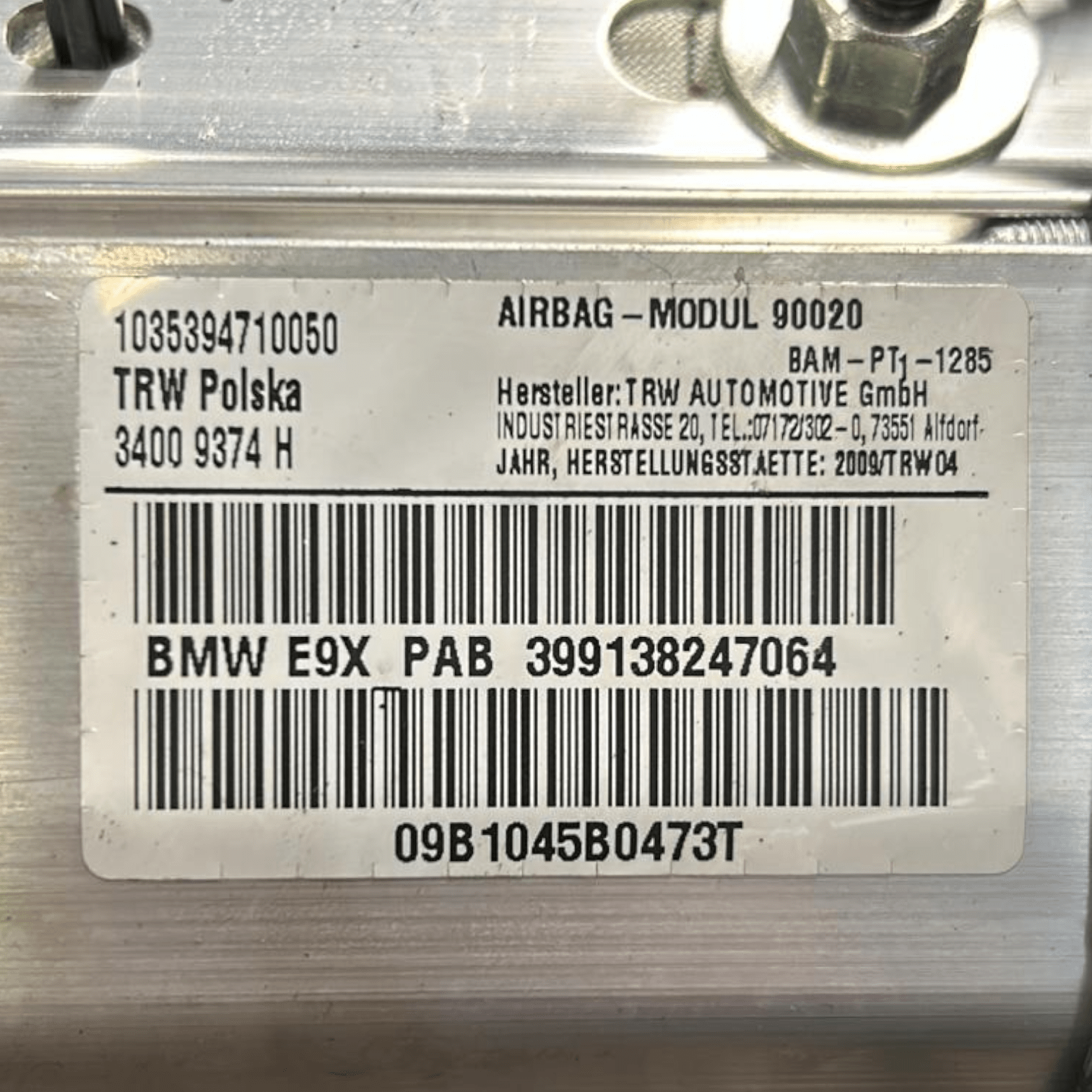 Airbag Passeggero Bmw Serie 3 E90 cod:399138247064 (2005 > 2013)