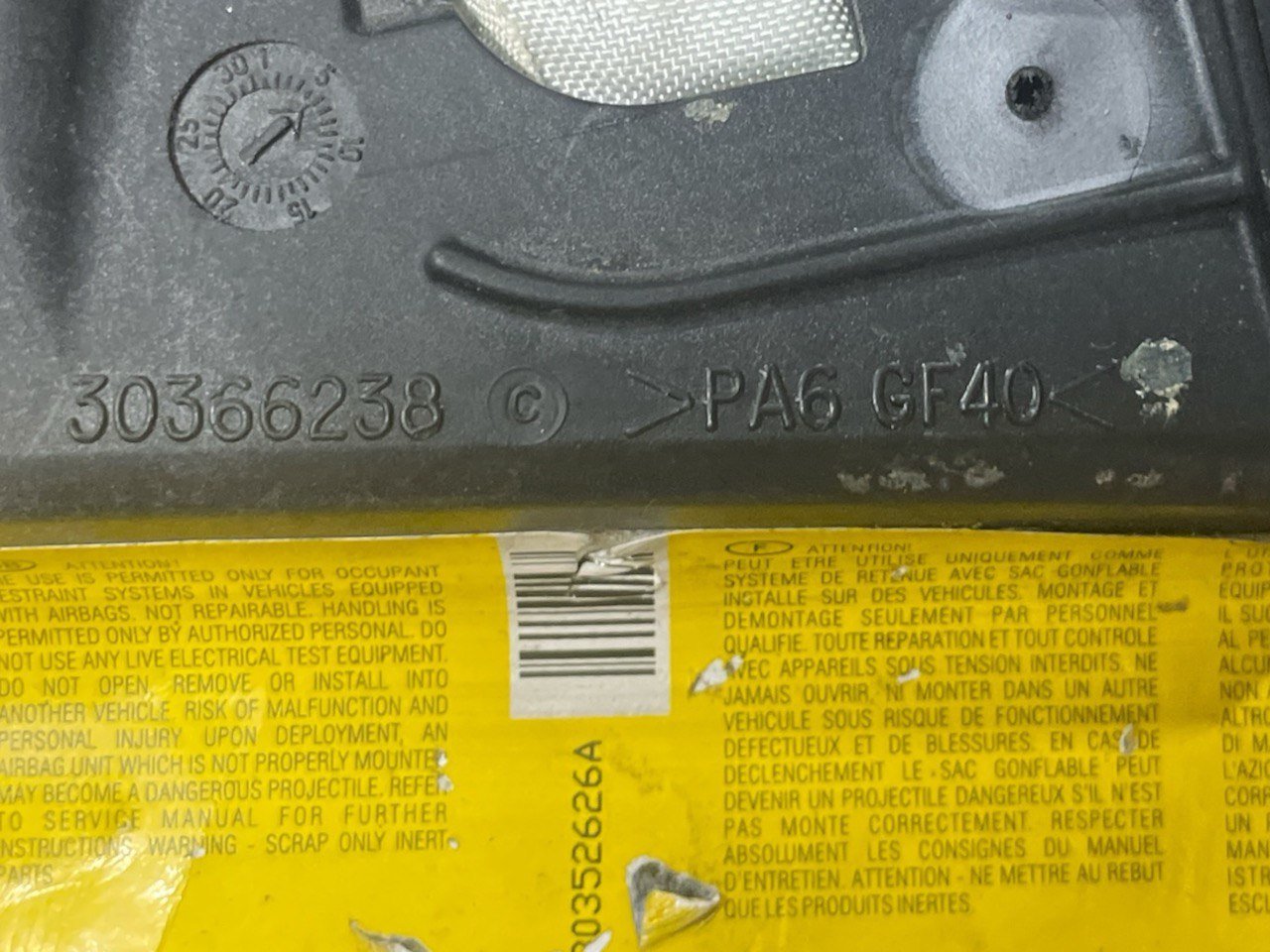 airbag sedile anteriore destro (dx)  opel corsa D (2006-2014) cod:30363320