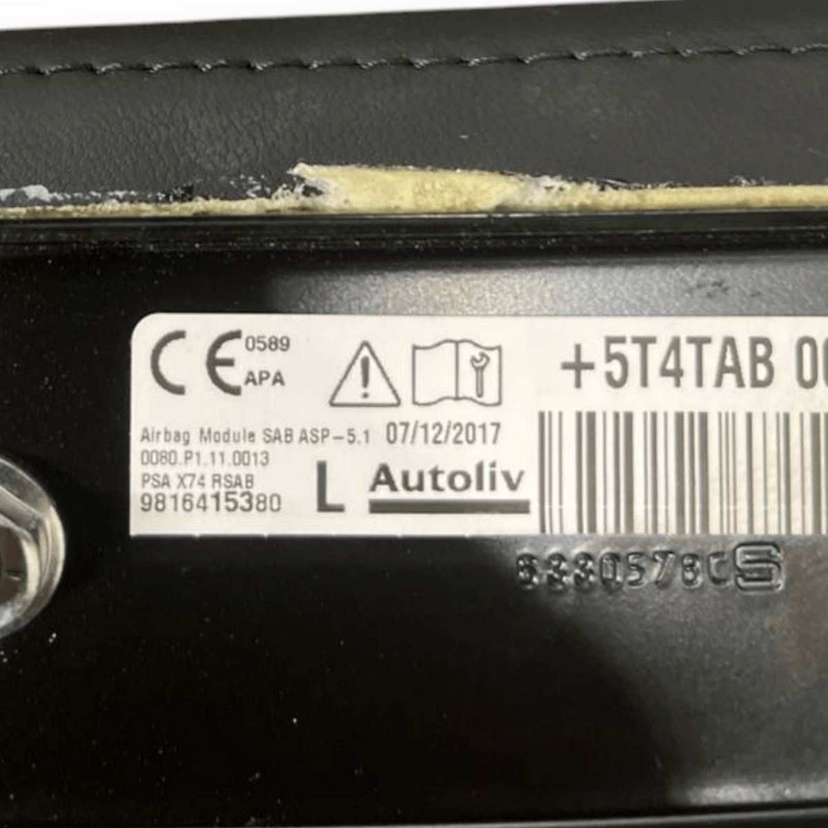 Airbag Sedile posteriore sinistro (sx) DS7 Crossback (2017 -) cod: 9816415380