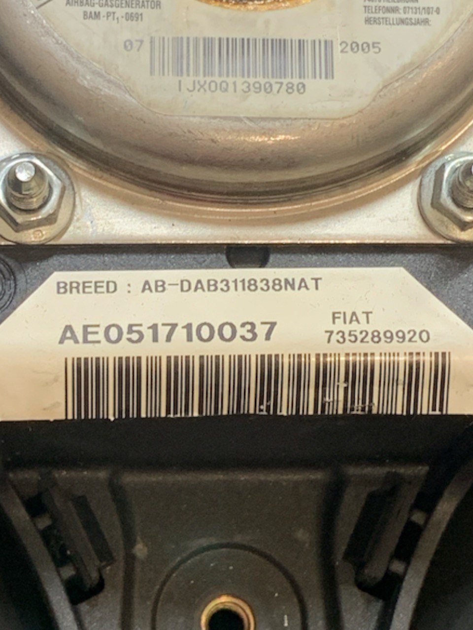 Airbag Volante Alfa Romeo 147 (937 - 2004) cod.735289920