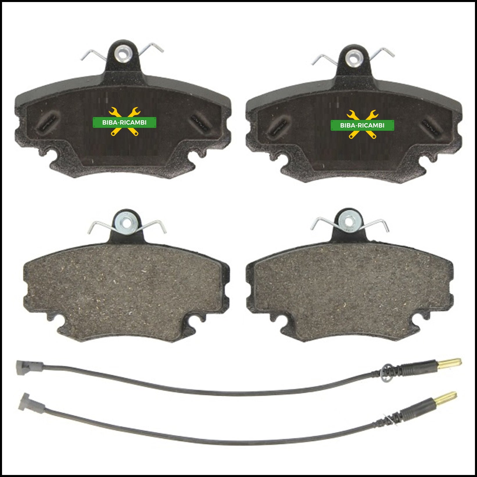Kit 4 Pastiglie Freno Anteriori Adattabile Peugeot 205 I (741A/C) dal 1983-1987 BIBA-RICAMBI