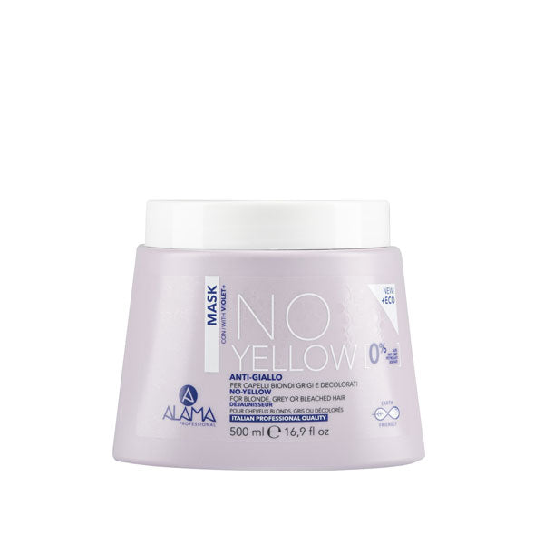 ALAMA NO YELLOW MASCHERA ANTI GIALLO CAPELLI BIONDI 500 ML - BIBA-RICAMBI