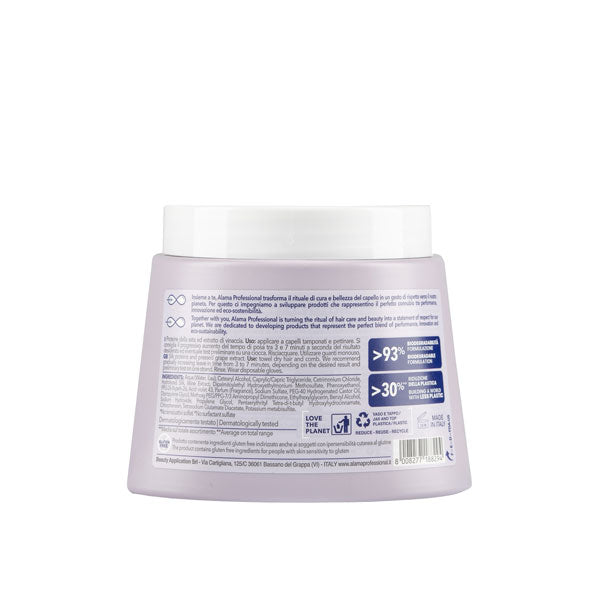 ALAMA NO YELLOW MASCHERA ANTI GIALLO CAPELLI BIONDI 500 ML - BIBA-RICAMBI