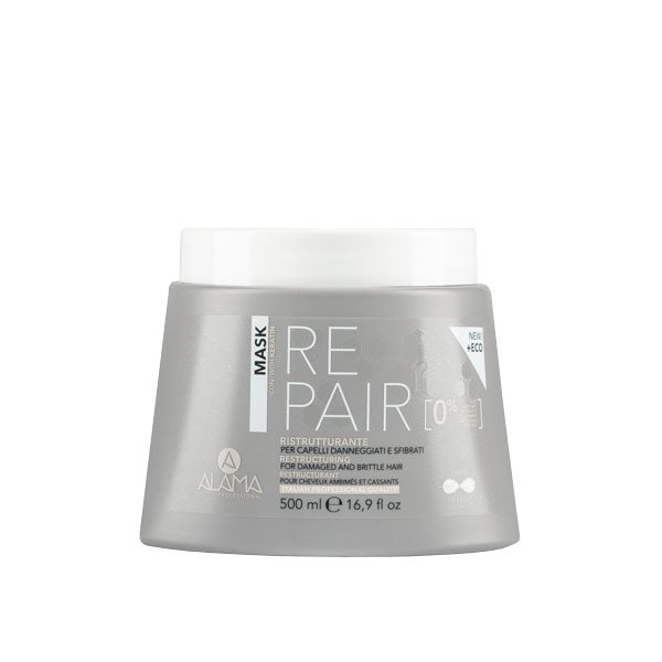 ALAMA REPAIR MASCHERA RISTRUTTURANTE CAPELLI SFIBRATI 500 ML - BIBA-RICAMBI