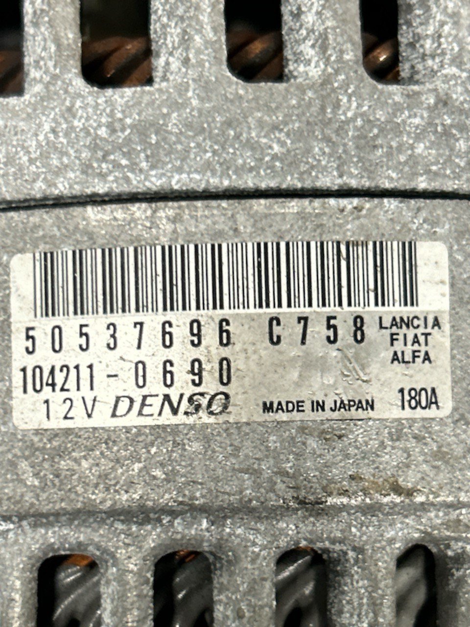 Alternatore Alfa Romeo Giulia Q2 2.0 Benzina (2022) cod . 50537696