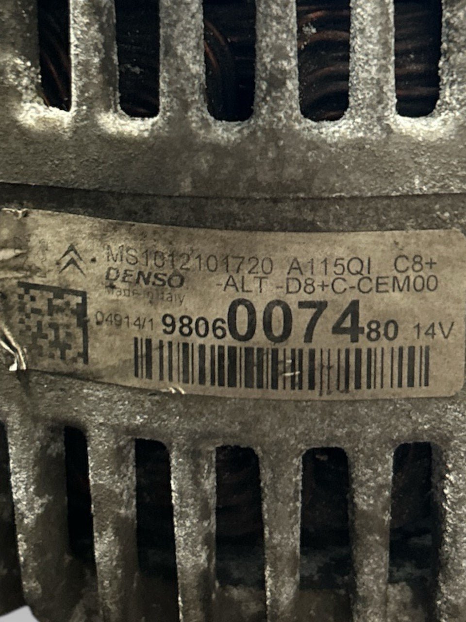 Alternatore Citroen C3 II 1.2 Benzina (2009 > 2016) cod.9806007480