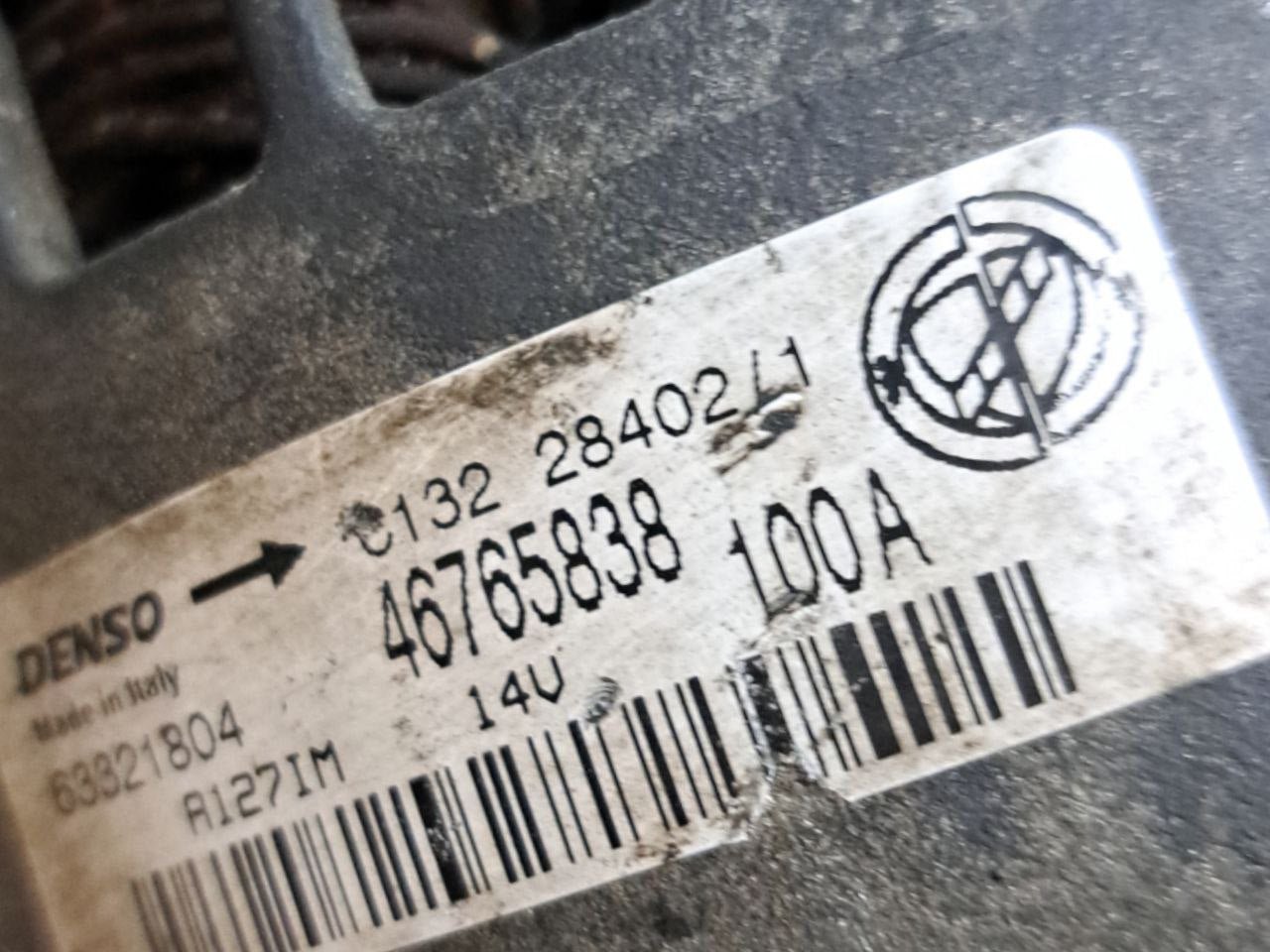 Alternatore Fiat Punto 188 / Alfa 156 / Marea / Multipla 1.9 Diesel (2002) COD:46765838