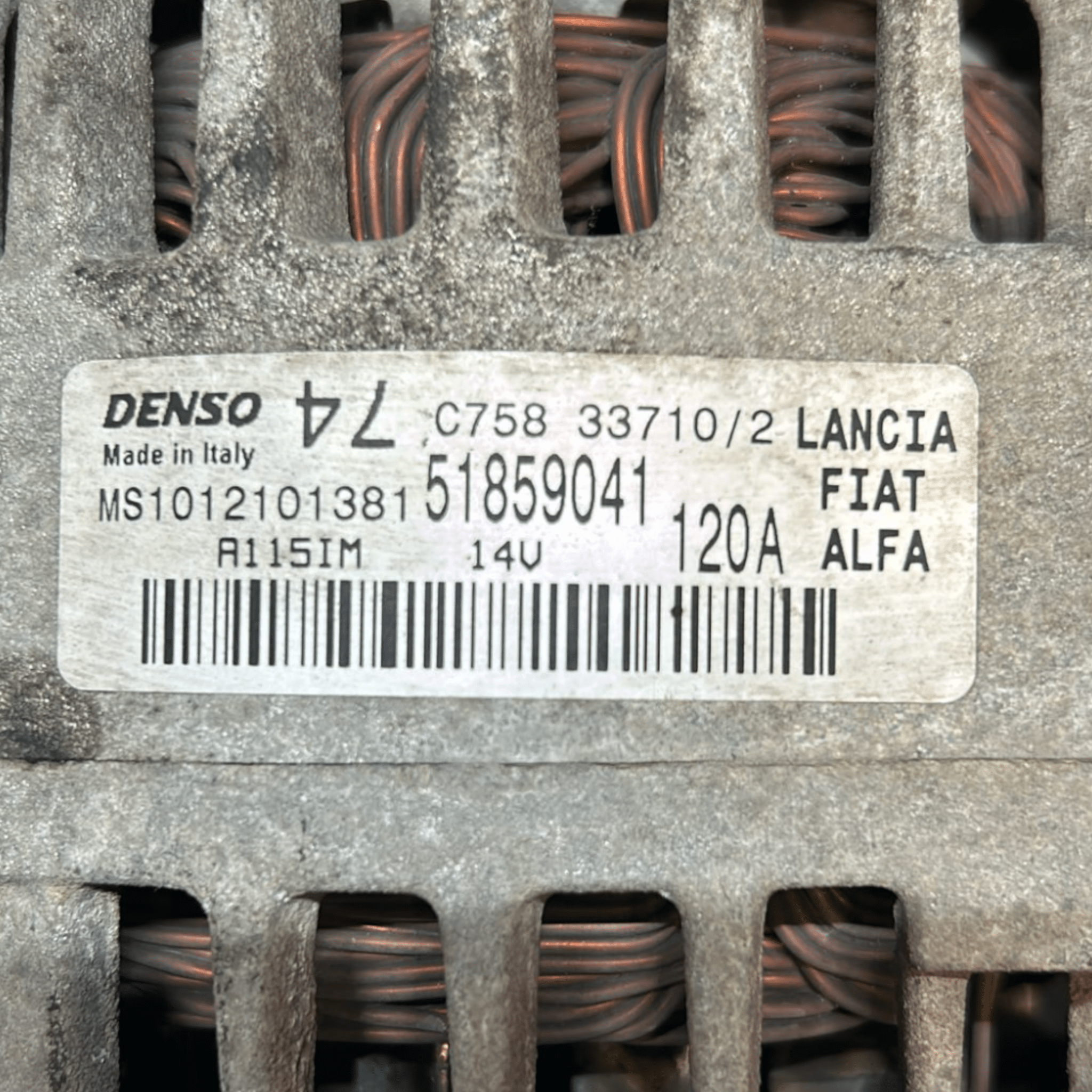 Alternatore Fiat Punto Evo 1.2 Benzina (2012 >) cod:51859041