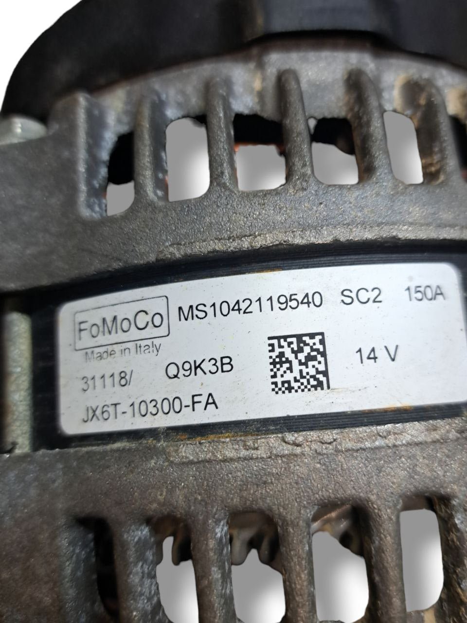Alternatore Ford Fiesta mk7 1.0 benzina / Focus mk4 (2018) COD:JX6T10300FA