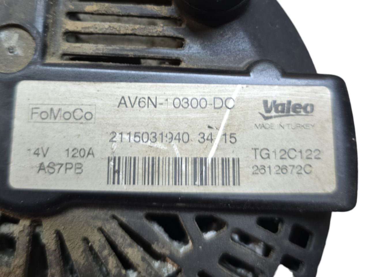 Alternatore Ford Fiesta VI 1.2 Benzina (2008-2017)cod.AV6N-10300-DC