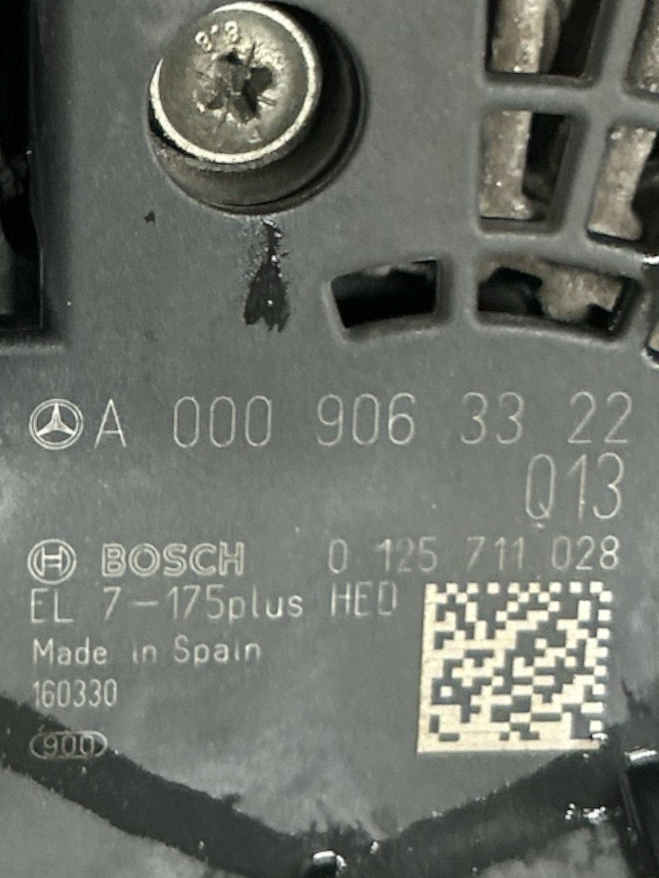 Alternatore Mercedes Benz Classe A (W176) 1.8 Diesel (2012 > 2018) cod.A0009063322