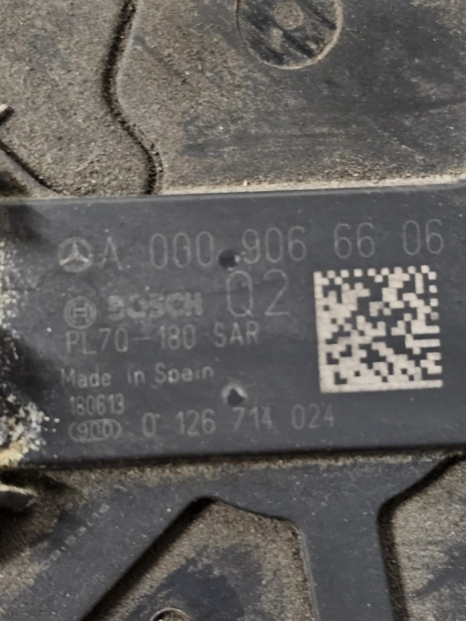 Alternatore Mercedes Classe A W177 1.5 Diesel Cod:A0009066606 (2018->)