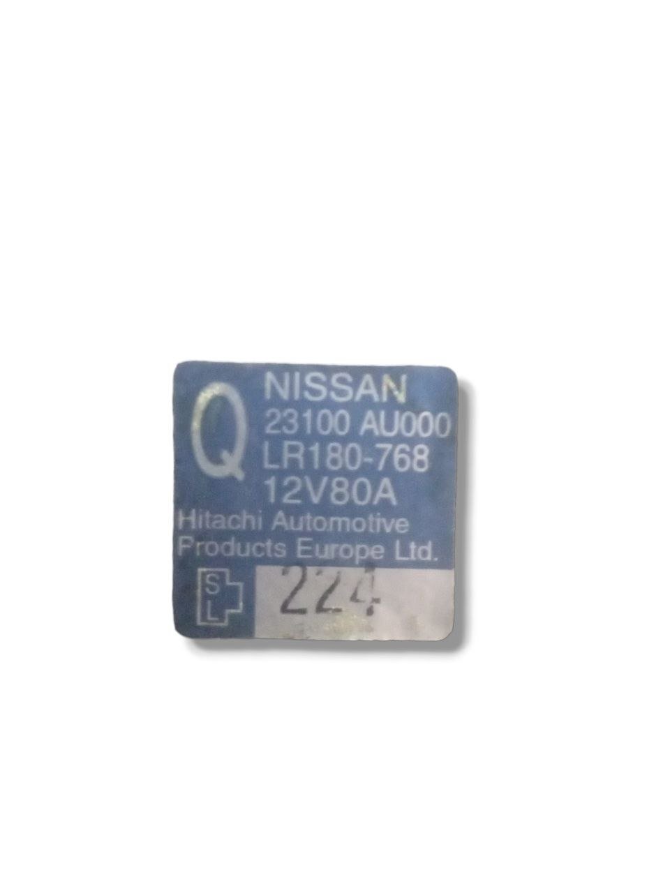 Alternatore Nissan Primera 1.6d 12VA80A (2002) cod: LR180768