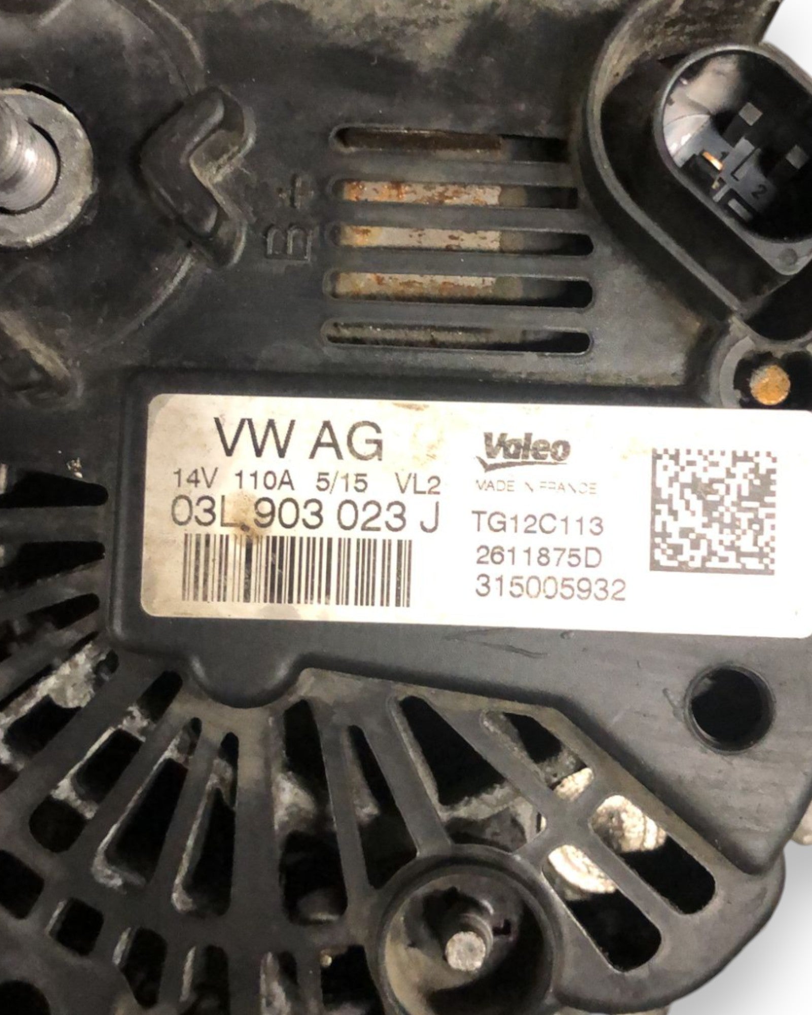 Alternatore Per Volkswagen Tiguan (5N) 2.0 Diesel (2007 > 2016) cod:03L903023J