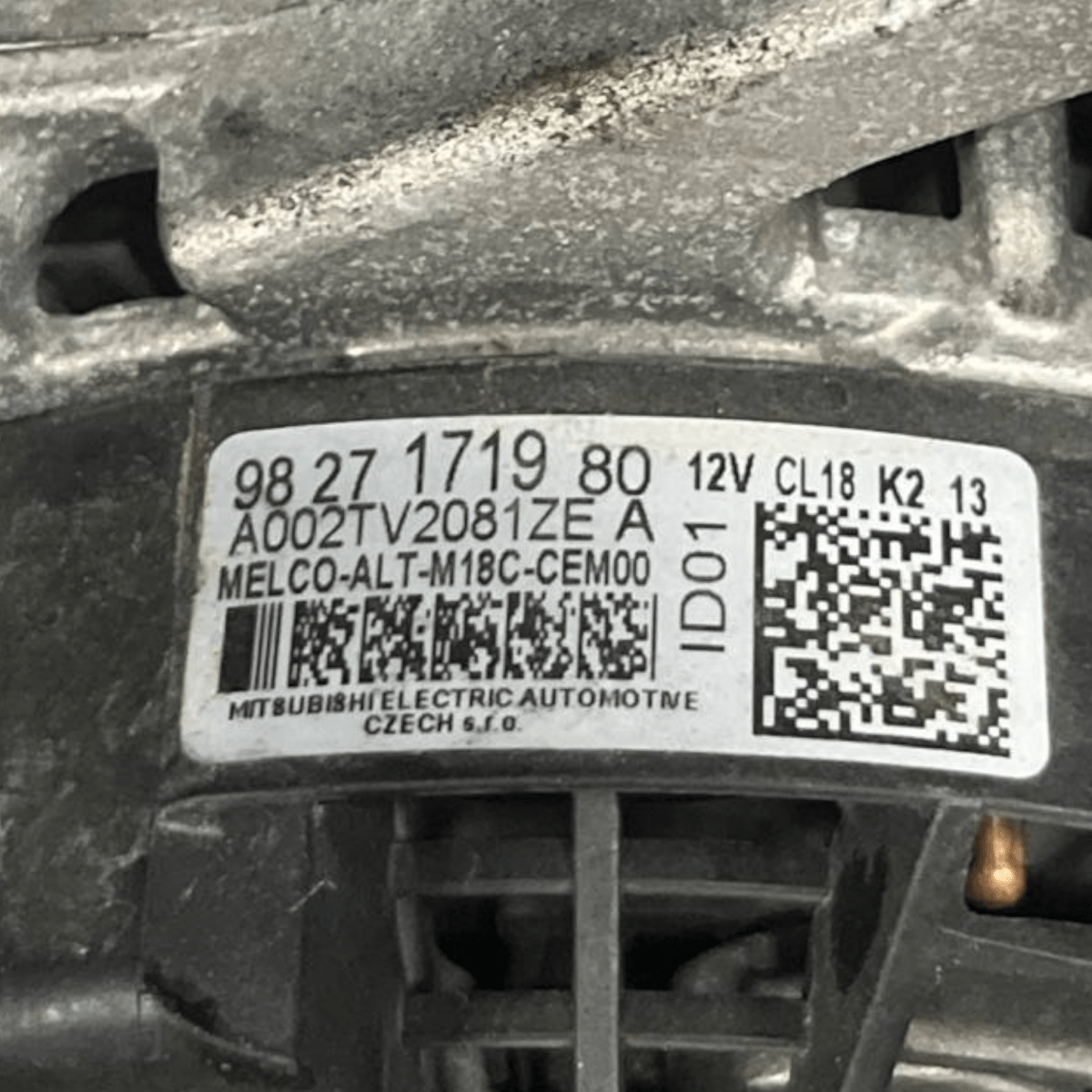 Alternatore Peugeot 3008 II 1.5 Diesel (2016 al 2022) cod: 9827171980