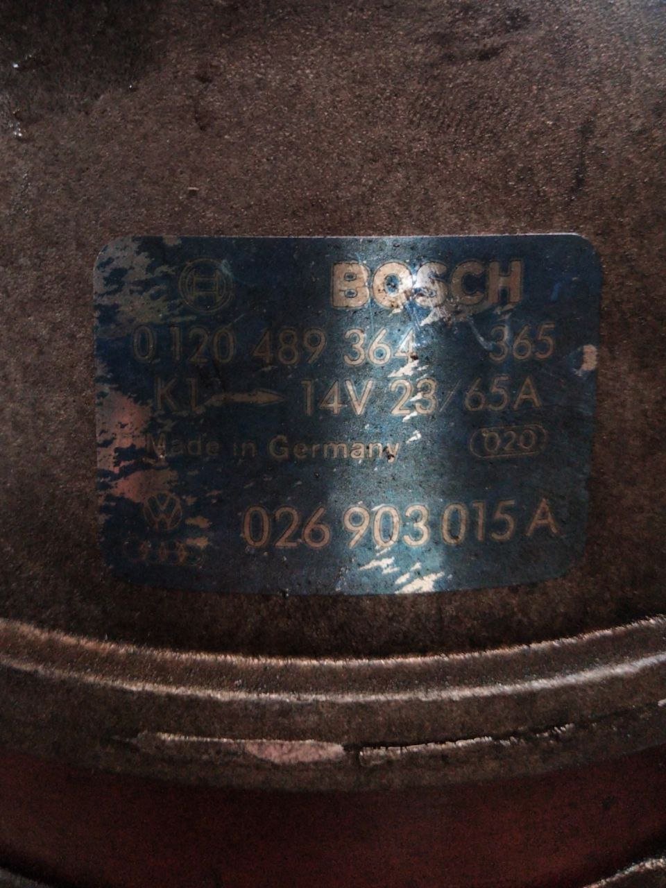 Alternatore Volkswagen golf mk2 1.6 benzina(1991) cod.0120489364365