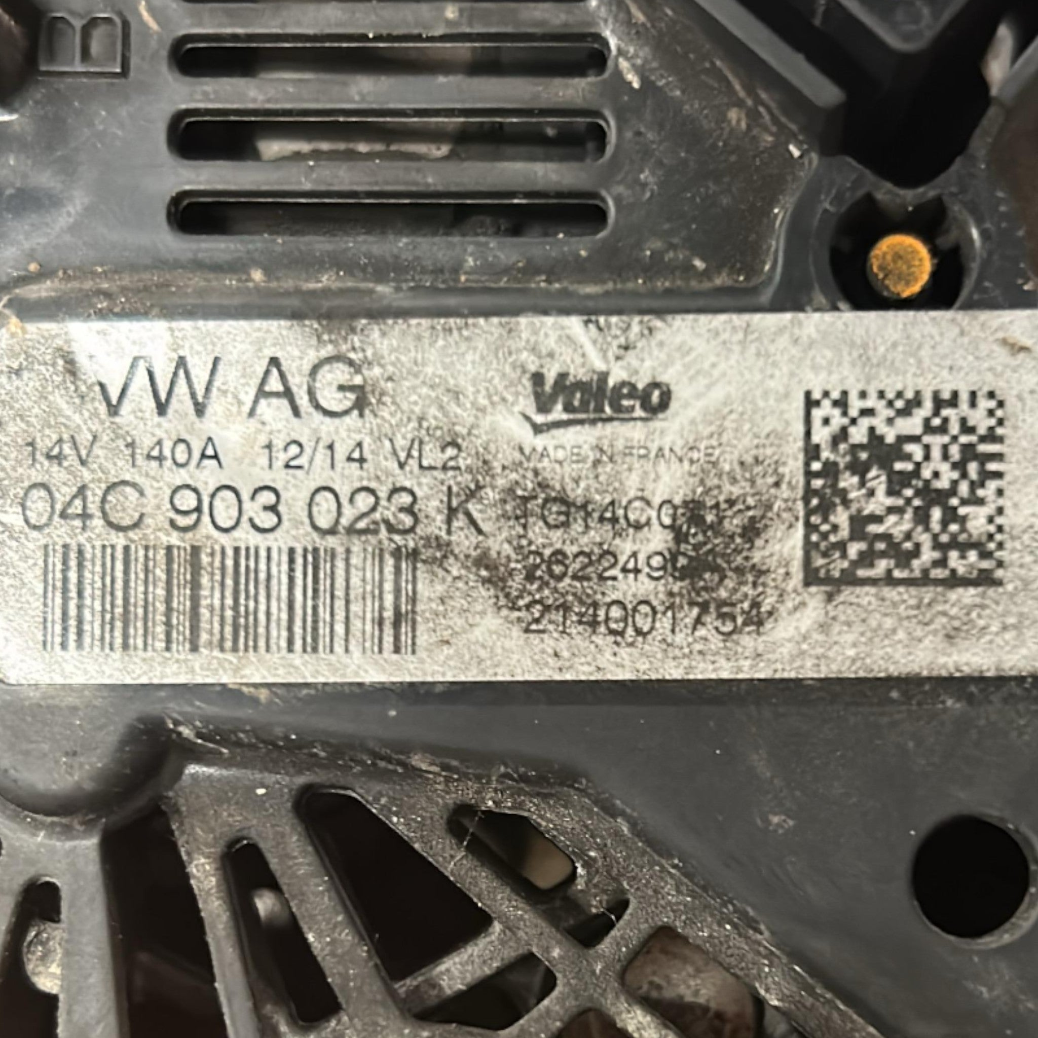 Alternatore Volkswagen Golf VII cod.04C903023K 1.4 Benzina (2012 > 2019)