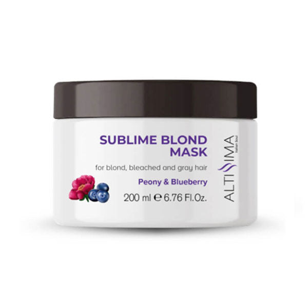 ALTISSIMA MASCHERA CAPELLI SILVER PEONIA E MIRTILLO  200 ML - BIBA-RICAMBI