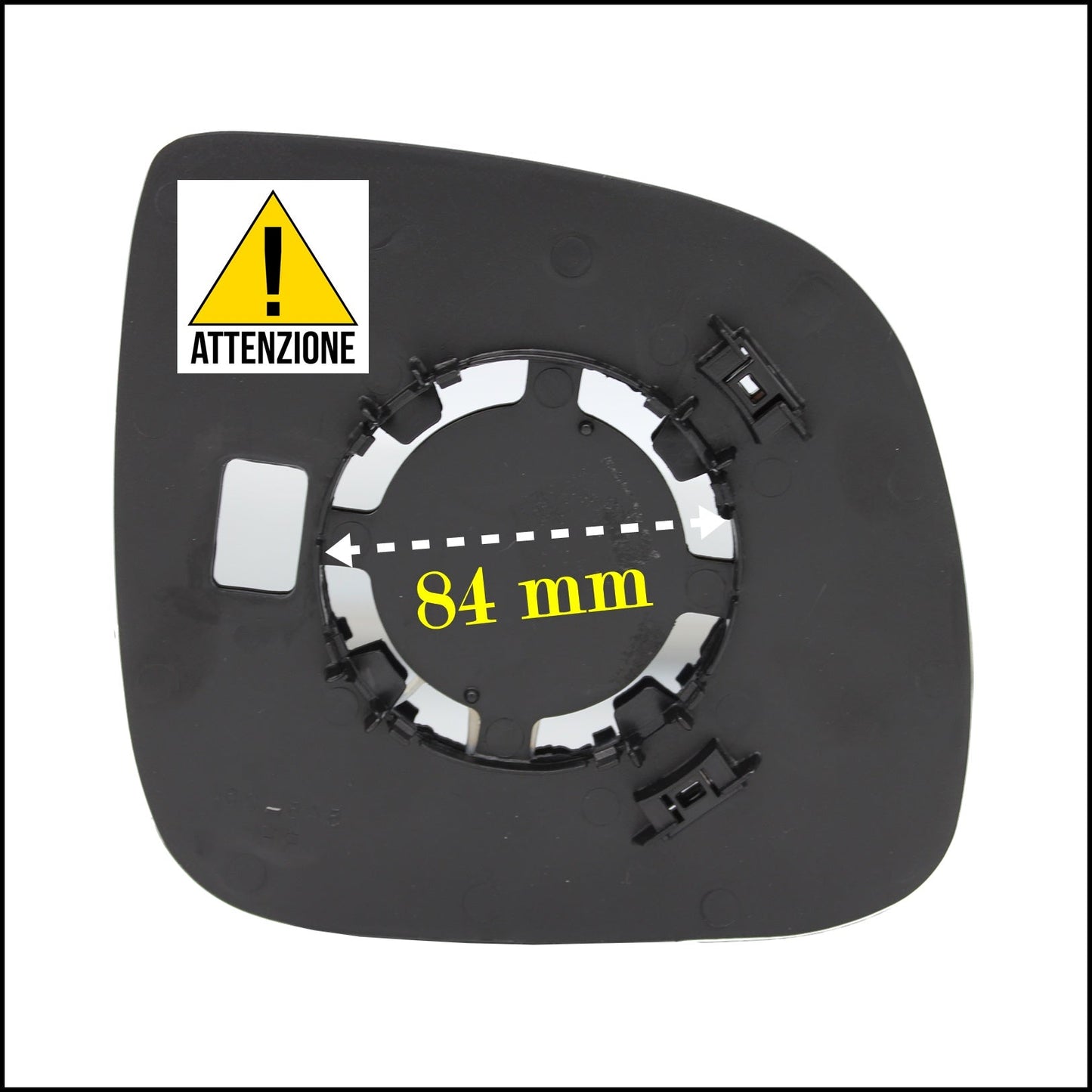 Piastra Retrovisore Termico Attacco Ø 108 Lato Dx-Passeggero Per Transporter T6 | Multivan VI dal 2015&gt; BIBA-RICAMBI