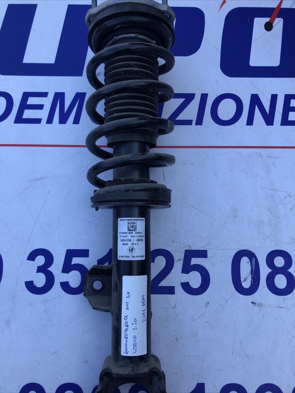 Ammortizzatori Anteriori Alfa Romeo Stelvio 2.2 50551258 Sinistr Compl. Di Molla