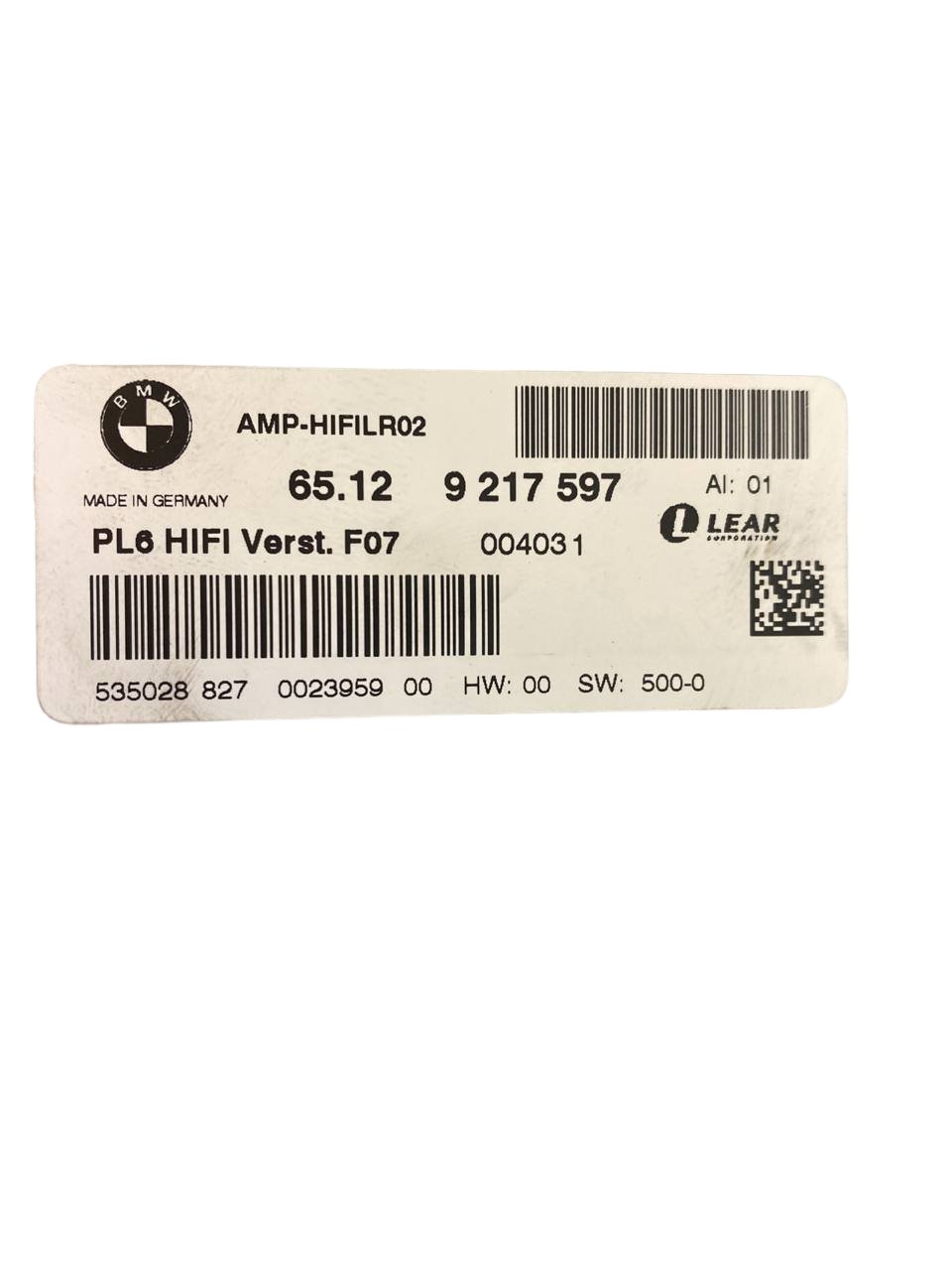Amplificatore Bmw 740i (f02 - 2015) cod:9217597