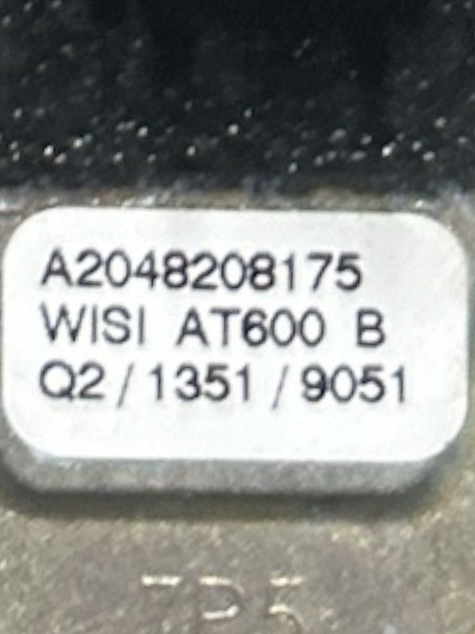 Antenna Pinna Nera Mercedes Benz Classe C (W204) (2007 > 2014) cod.A2048208175