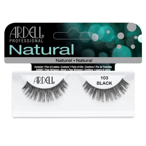 ARDELL CIGLIA FINTE 65084 NATURAL STRIP LASHES 103 BLACK - BIBA-RICAMBI