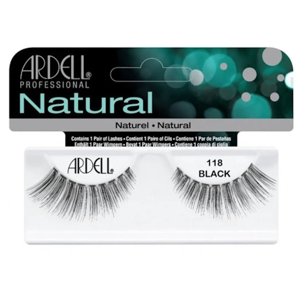 ARDELL CIGLIA FINTE 65091 NATURAL STRIP LASHES 118 BLACK - BIBA-RICAMBI