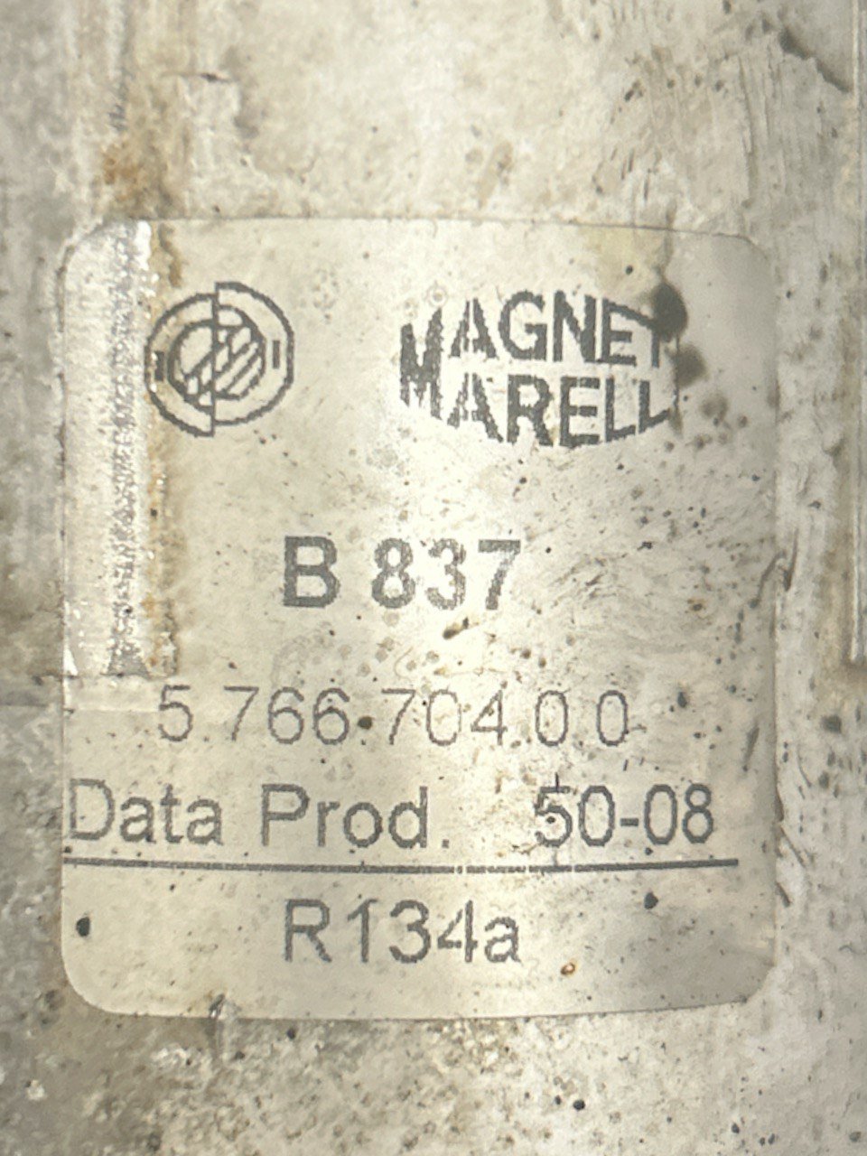 Asciugatrice Clima / Bottiglia / Essiccatore Aria Condizionata (Magneti Marelli) Fiat Doblo / Lancia Lybra 1.8 Benzina (1999 > ) cod.576670400